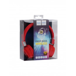 Полноразмерная гарнитура беспроводная Hoco W25, красный