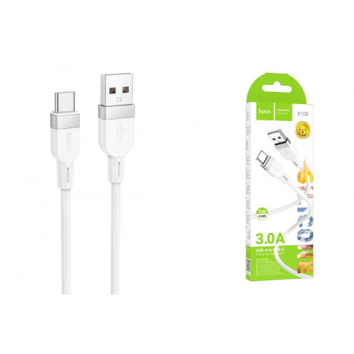 Hoco X109 USB Type-A - USB Type-C (1 м, белый)