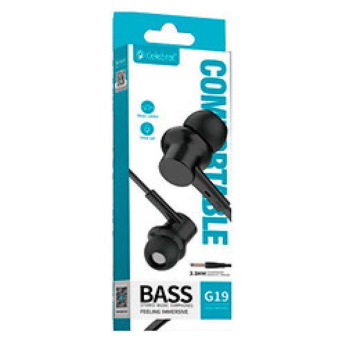 Наушники Celebrat G19 с микрофоном, Black