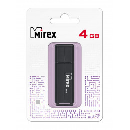 Mirex Color Blade Line 4GB (черный) [13600-FMULBK04]