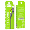 Кабель HOCO X101 USB - micro USB 2.4A, 1 метр, (Силиконовый) цвет: black