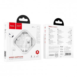 Наушники HOCO M1 Max с микрофоном Type-C (m) белый