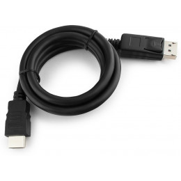 Кабель DisplayPort->HDMI Cablexpert CC-DP-HDMI-1M, 1м, 20M/19M, черный, экран, пакет