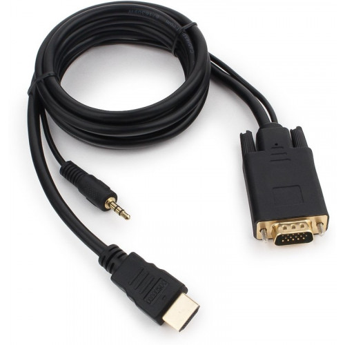Кабель HDMI Cablexpert CC-HDMI4F-6, 19M/19M, v2.0, медь, позол.контакты, экран, плоский кабель, 1.8м, черный, пакет