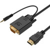 Кабель HDMI Cablexpert CC-HDMI4F-6, 19M/19M, v2.0, медь, позол.контакты, экран, плоский кабель, 1.8м, черный, пакет