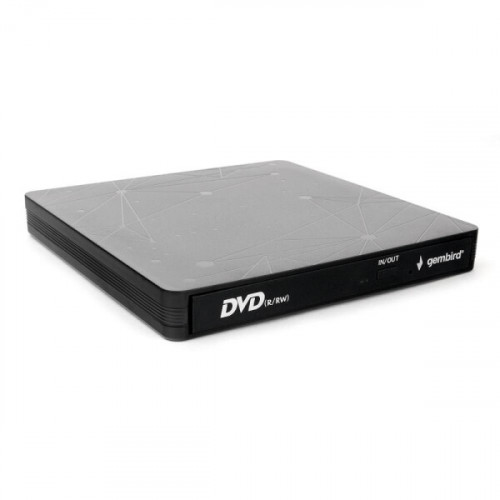 Внешний CD/DVD привод USB 3.0 Gembird DVD-USB-03C пластик, черный