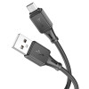 Кабель HOCO X101 USB - micro USB 2.4A, 1 метр, (Силиконовый) цвет: black