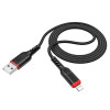 Hoco X59 Victory USB Type-A - Lightning (1 м, черный)