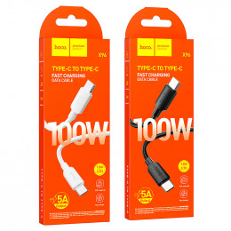 Кабель HOCO X96 Type-C(m) to Type-C(m) , белый (1.0м, 100W)