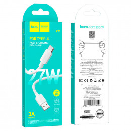 Кабель HOCO X96 USB - Type-C(m) , белый (1.0м, 27W)