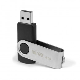 USB флэш-накопитель 16 ГБ Mirex SWIVEL BLACK 16GB (ecopack)