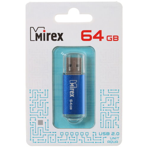 USB флэш-накопитель Mirex UNIT AQUA 64GB 13600-FMUAQU64 13600-FMUAQU64