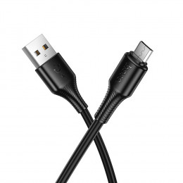 Кабель HOCO X120 USB - micro 1 метр 2.4A черный