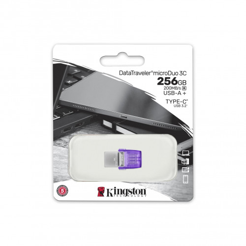 Флэш накопитель DTDUO3CG3/256GB 256GB DataTraveler microDuo 3C, Kingston