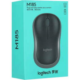 Мышь Logitech M185 (черный/серый)