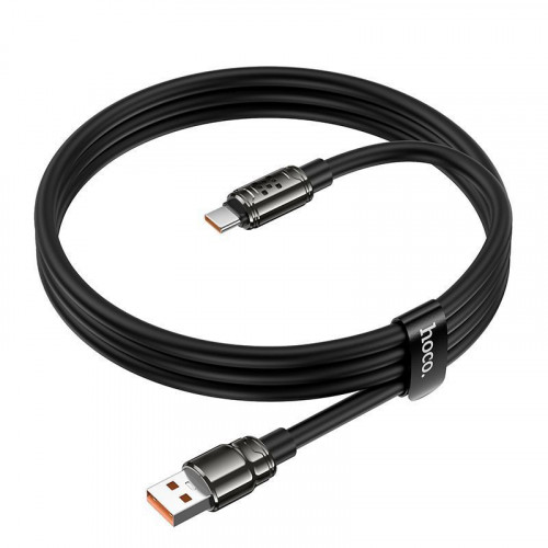 Кабель HOCO U143 USB - Type-C, 5A,1,2м,(RGB) Black