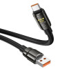 Кабель HOCO U143 USB - Type-C, 5A,1,2м,(RGB) Black