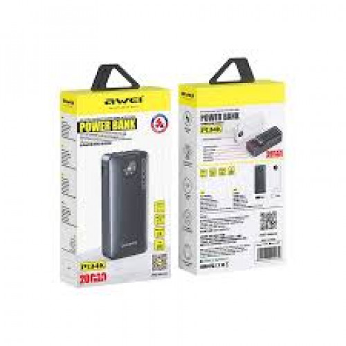 Внешний аккумулятор AWEI P13K 20000 mah (PD+2*USB 22.5w) Black