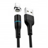 Кабель Lightning USAMS US-SJ352 U32 Lightning Aluminum 1м черный SJ352USB01
