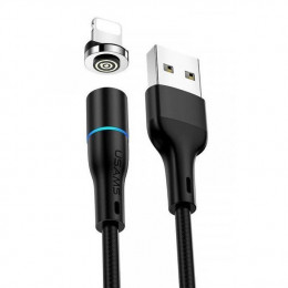 Кабель Lightning USAMS US-SJ352 U32 Lightning Aluminum 1м черный SJ352USB01