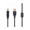 Кабель USB2.0 Cablexpert CCF-USB2-AMBM-10, AM/BM, медь, двойн.экран, фер.кольцо, Pro, 3м, чер, пакет