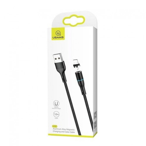 Кабель Lightning USAMS US-SJ352 U32 Lightning Aluminum 1м черный SJ352USB01