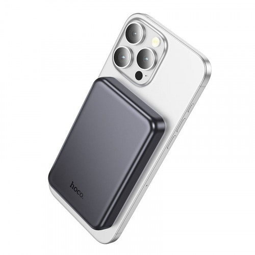 Внешний аккумулятор HOCO J160 (MagSafe) 5000 mah (вход USB-C/IP,выход USB-C) metal gray