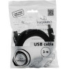 Кабель USB2.0 Cablexpert CCF-USB2-AMBM-10, AM/BM, медь, двойн.экран, фер.кольцо, Pro, 3м, чер, пакет