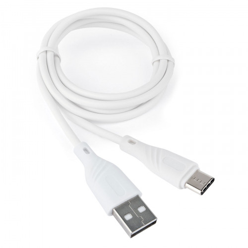 Кабель USB2.0 Cablexpert CCB-USB2-AMCMO1-1MW, AM/Type-C, 3А, QC3.0, Mobile1, 1м, белый, коробка