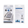 Док-станция Type-C Gembird UHB-D2, 3в1: USB3.1, Type-C PD100W, HDMI, кабель 15см, алюминий
