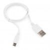 Кабель USB2.0 Cablexpert CC-mUSB2-AMBM-1MW, AM/MicroUSB, медь, Pro, 1м, белый, пакет