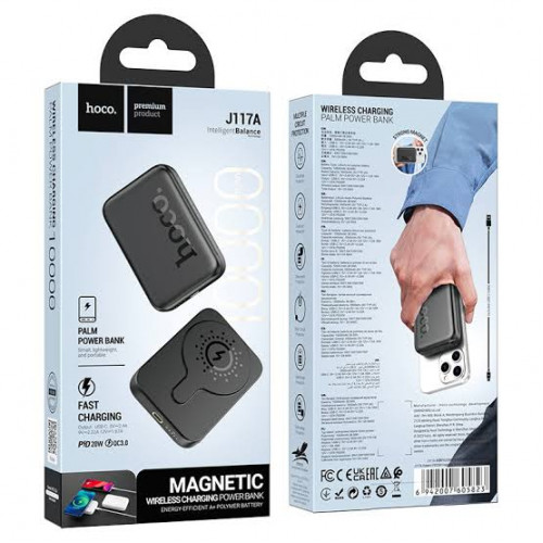 Внешний аккумулятор HOCO J117A (MagSafe) 10000 mah (PD20w) black