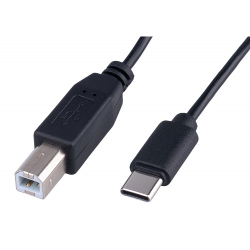 Кабель USB2.0 Гарнизон GCC-USB2-CMBM-1.8M, Type-C/BM, медь, 1.8м, черный, пакет