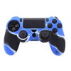 Защитный силиконовый чехол для геймпада Non-Slip Sony Dualshock 4 (Чёрно-синий камуфляж)