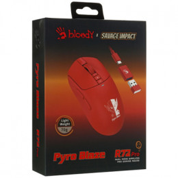 Мышь A4Tech Bloody R72 Pro красный оптич. 26000dpi беспров. USB-C 7but (R72 PRO PYRO BLAZE)
