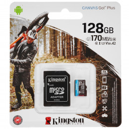 Карта флэш памяти SDCG3/128GB 128GB micro SDXC Canvas Go Plus, Kingston