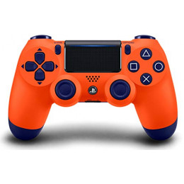 Геймпад Беспроводной DualShock (Сhina) (G2) Оранжево - синий (PS4) (б/у)