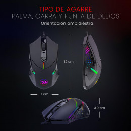 Опт. игровая мышь Redragon Centrophorus 2 M601-RGB USB черн