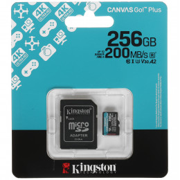 Карта флэш памяти SDCG4/256GB 256GB micro SDXC Canvas Go Plus, Kingston