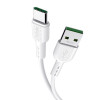 Кабель USB2.0 Hoco AM/Type-C, 5А, X33, 1м, белый, коробка