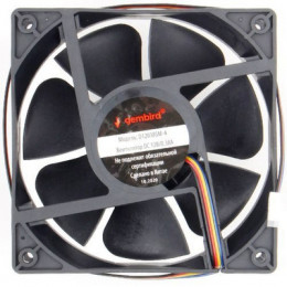 Вентилятор Gembird D12038SM-3, 120x120x38, подшипник скольжения, 3pin, провод 40см