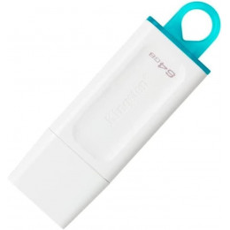 USB флеш-накопитель Kingston DataTraveler Exodia, 64Гб, USB 3.2 gen.1, белый+бирюзовый