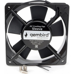 Вентилятор Gembird D12025SM-4, 120x120x25, подшипник скольжения, 4pin, провод 30см