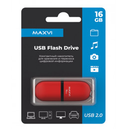 USB флеш-накопитель Maxvi SF 16GB 2.0 red