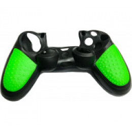 Защитный силиконовый чехол для геймпада Non-Slip Sony Dualshock 4 (Чёрно-зелёный)