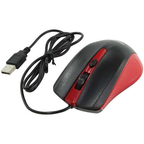 Опт. мышь SB 352 USB красно-черная
