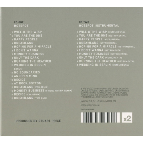 PET SHOP BOYS "Hotspot" Limited Edition 2CD (Star Mark)