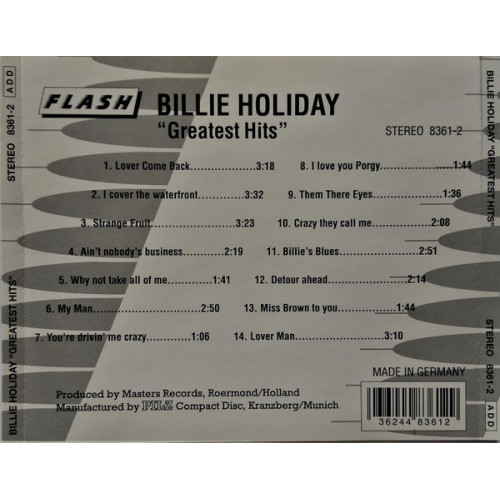 BILLIE HOLIDAY – GREATEST HITS (Star Mark)