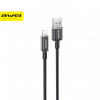 Кабель AWEI CL-145L USB-Lightning (2.4A) 1м. Black