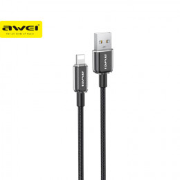 Кабель AWEI CL-145L USB-Lightning (2.4A) 1м. Black